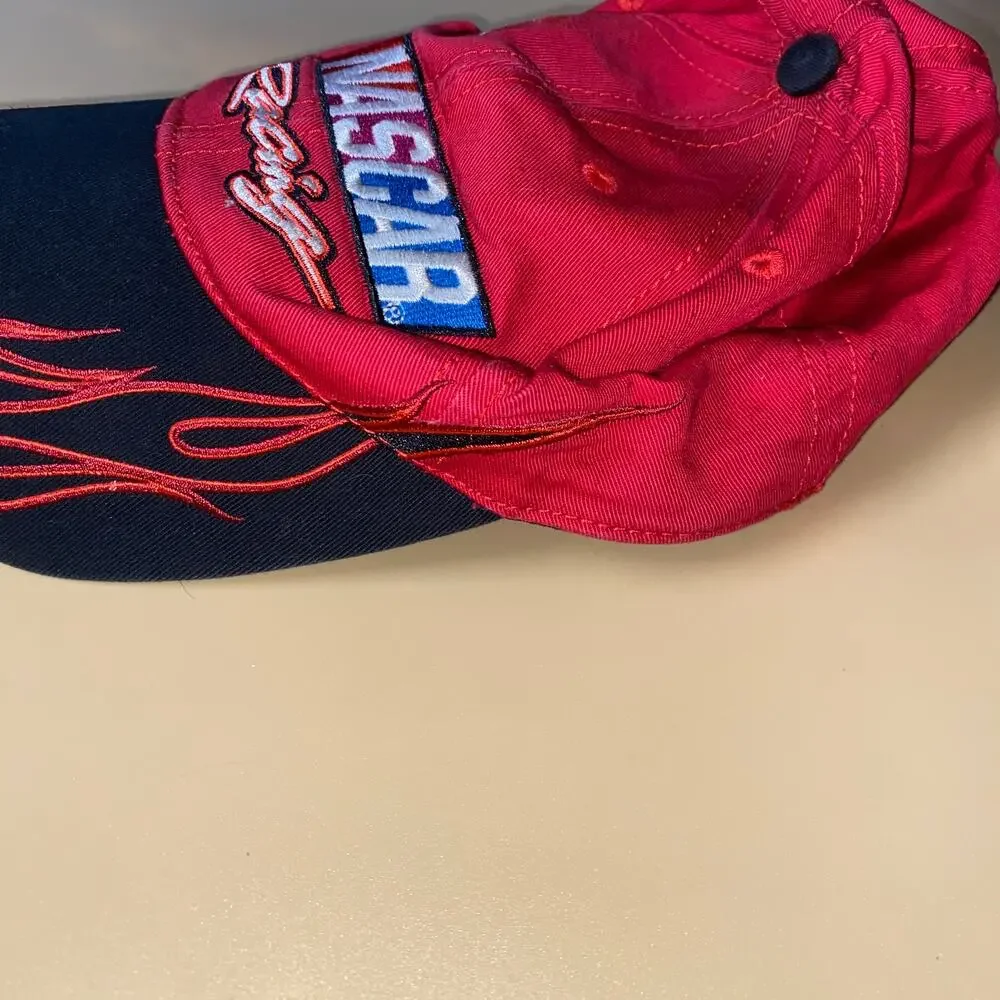 Vintage NASCAR Racing Men's Hook & Loop Baseball Cap Hat One Size